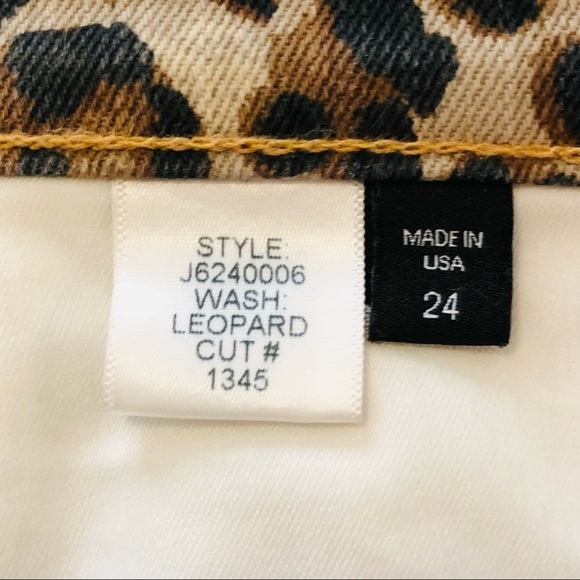 Veronica Beard Debbie 10” High Rise Leopard Cut Print Jeans Sz 24 Ankle novelty - Picture 9 of 15